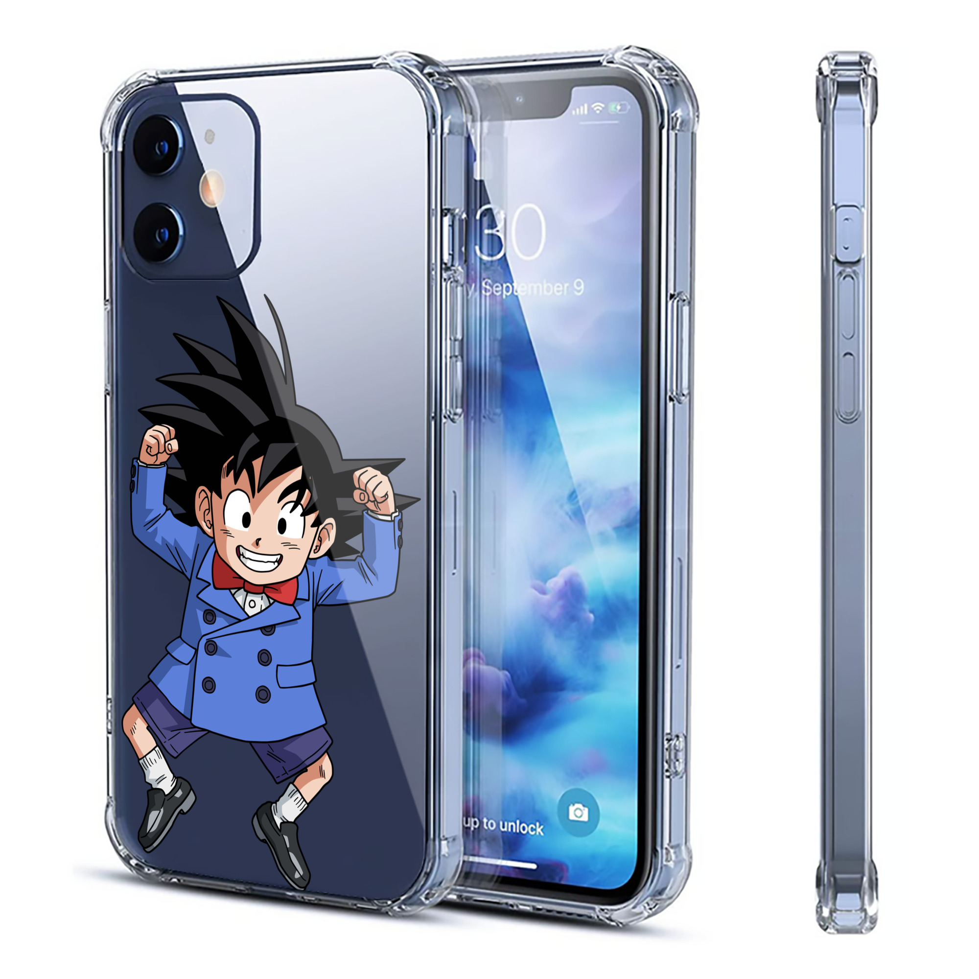 （画像用） ドラゴンボール 孫悟空（そん ごくう）Son Goku カカロット DRAGON BALL Kakarotto 【iPhone 12シリーズ対応】透明スマホケース（クリアソフトケース）